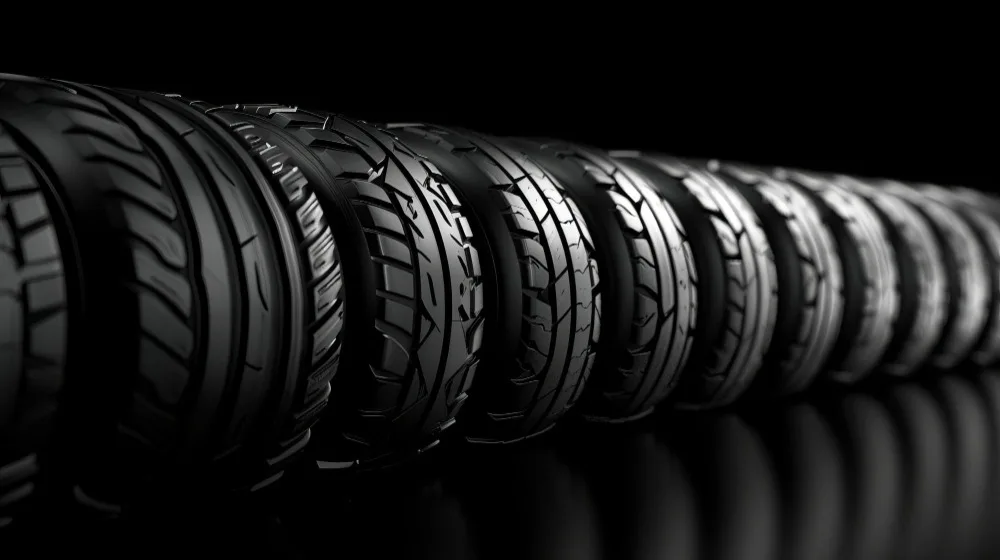 a man checking the condition of tyre