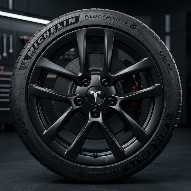 Tesla car tyres